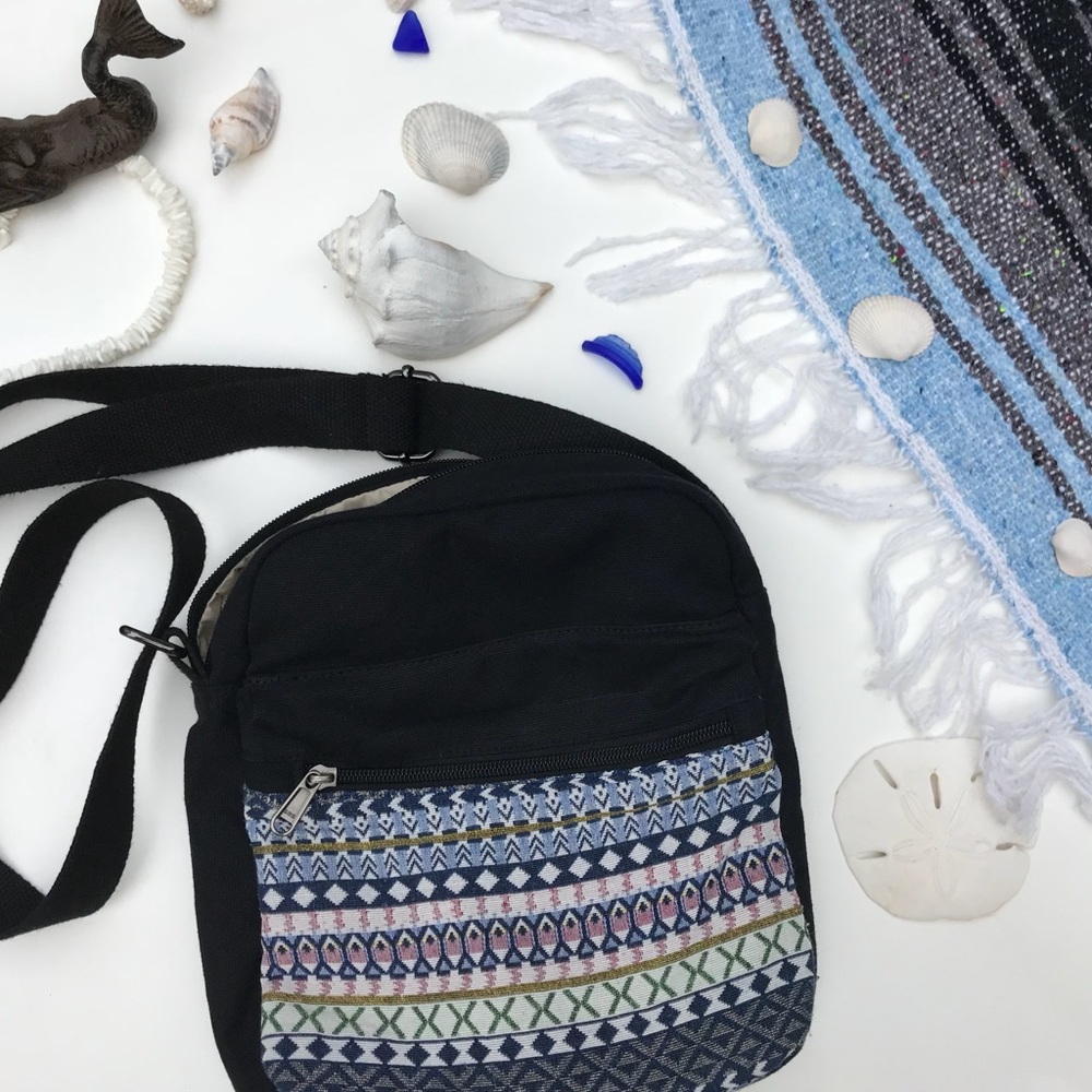 boho strapped bag